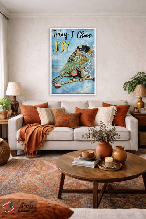 تابلو دکوراتیو امروز شادی را انتخاب می کنم اثر جنیفر لمباین - D1W