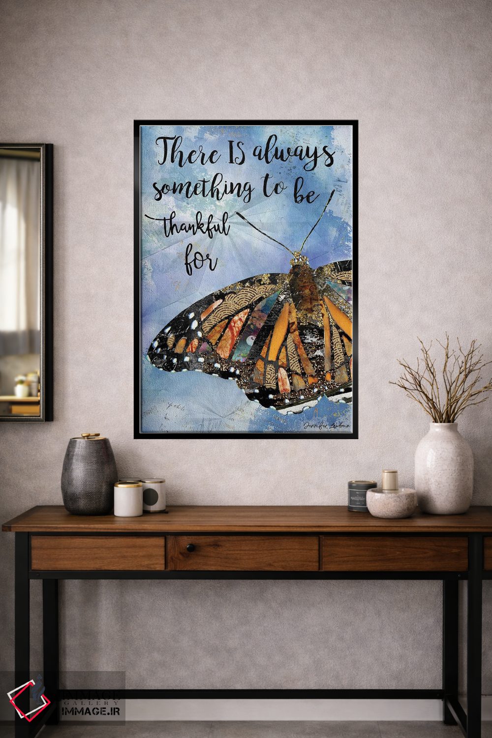 تابلو دکوراتیو شکرگزار باش اثر جنیفر لمباین - D3B