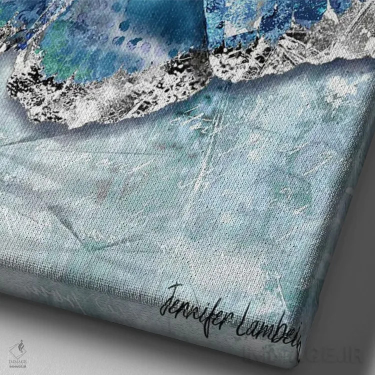 تابلو دکوراتیو ما برمی خیزیم اثر جنیفر لمباین - نمای نزدیک بافت بوم