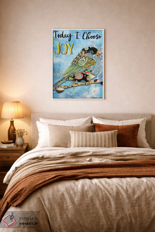 تابلو دکوراتیو امروز شادی را انتخاب می کنم اثر جنیفر لمباین - D6W