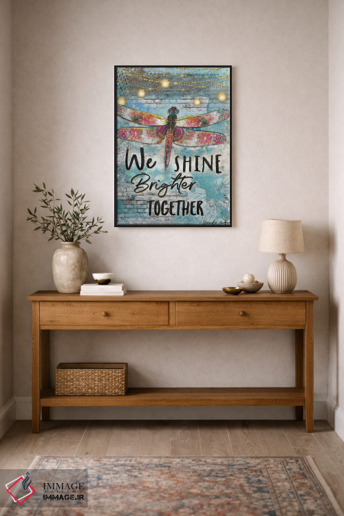 تابلو دکوراتیو ما با هم درخشان تر می شویم اثر جنیفر لمباین - D2B