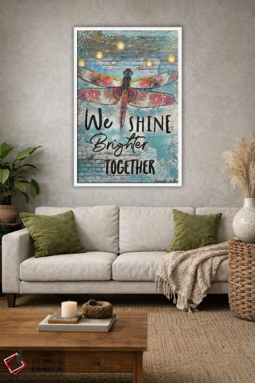 تابلو دکوراتیو ما با هم درخشان تر می شویم اثر جنیفر لمباین - D1W