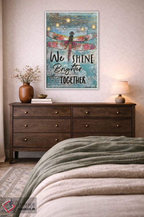 تابلو دکوراتیو ما با هم درخشان تر می شویم اثر جنیفر لمباین - D4W