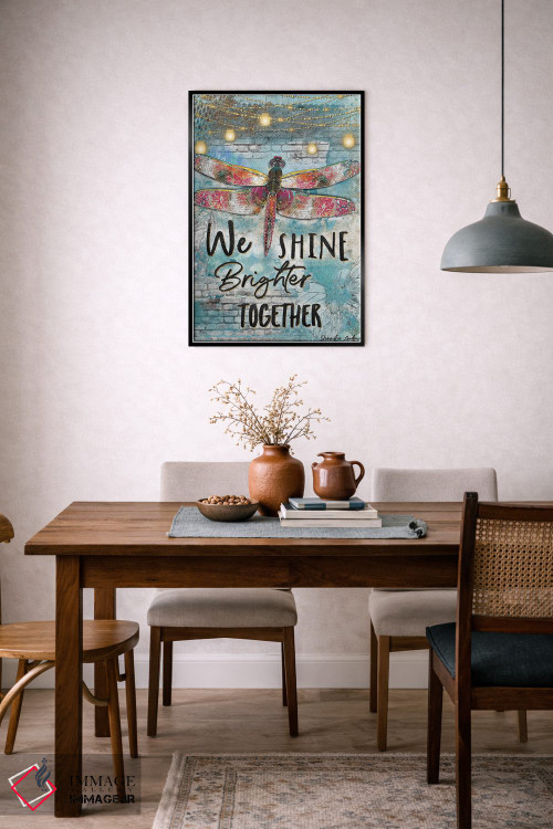 تابلو دکوراتیو ما با هم درخشان تر می شویم اثر جنیفر لمباین - D6B