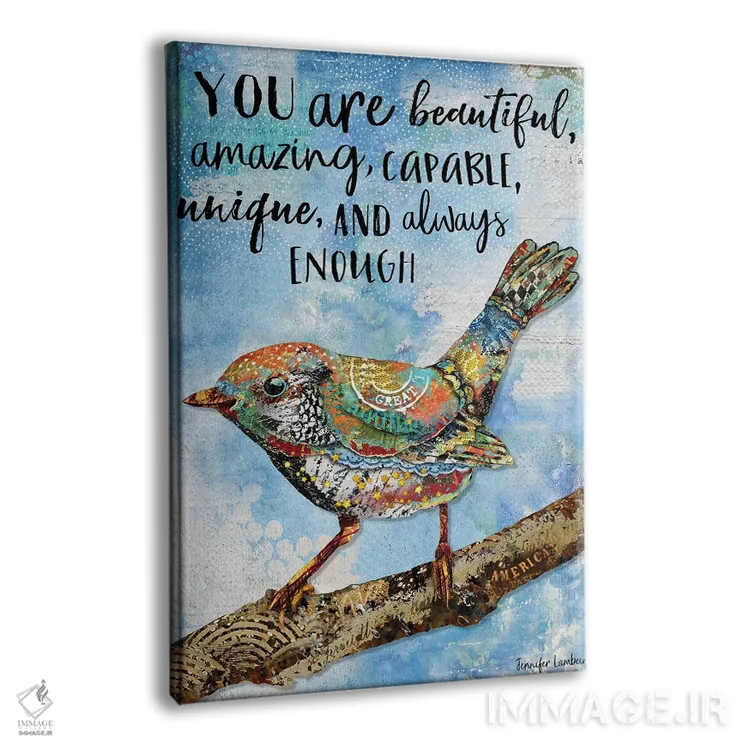 تابلو دکوراتیو تو زیبایی اثر جنیفر لمباین - نمای پرسپکتیو محصول