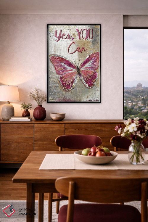 تابلو دکوراتیو You Can,بله، تو می توانی اثر جنیفر لمباین - D5B