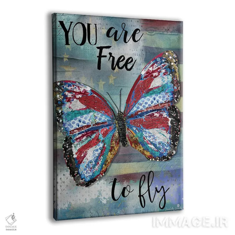 تابلو دکوراتیو تو آزاد هستی که پرواز کنی اثر جنیفر لمباین - نمای پرسپکتیو محصول