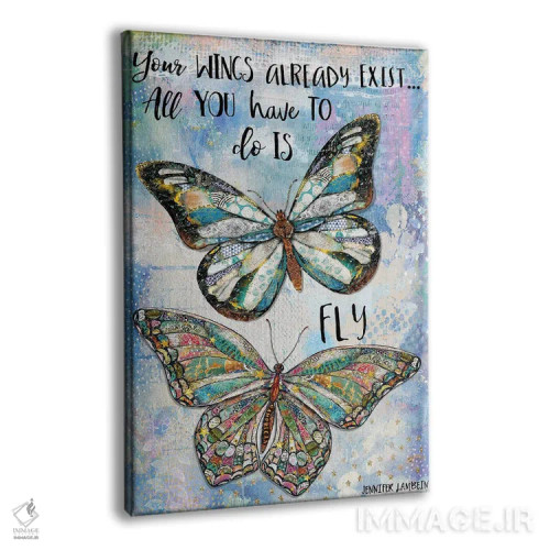 تابلو دکوراتیو بال های تو همین حالا هم وجود دارند اثر جنیفر لمباین - نمای پرسپکتیو محصول