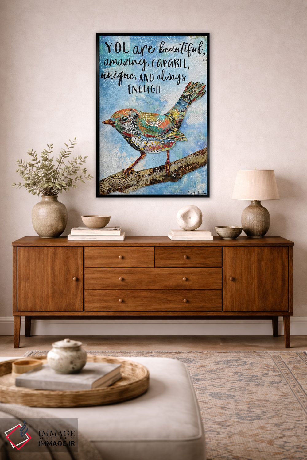 تابلو دکوراتیو تو زیبایی اثر جنیفر لمباین - D3B