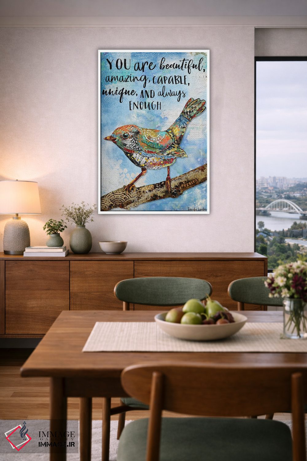 تابلو دکوراتیو تو زیبایی اثر جنیفر لمباین - D6W