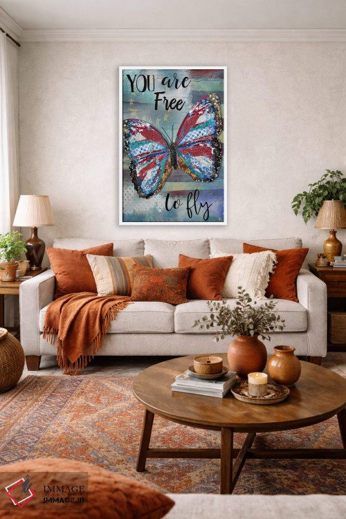 تابلو دکوراتیو تو آزاد هستی که پرواز کنی اثر جنیفر لمباین - D1W