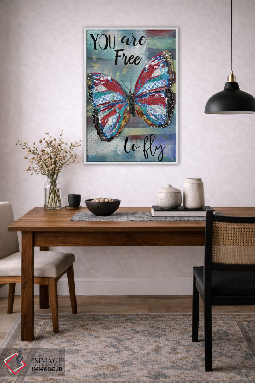 تابلو دکوراتیو تو آزاد هستی که پرواز کنی اثر جنیفر لمباین - D2W