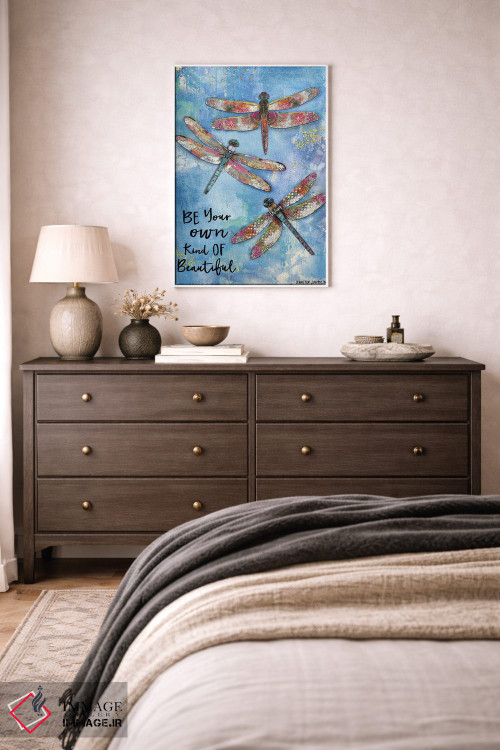 تابلو دکوراتیو زیبایی خاص خودت را داشته باش، پروانه ها اثر جنیفر لمباین - D3W