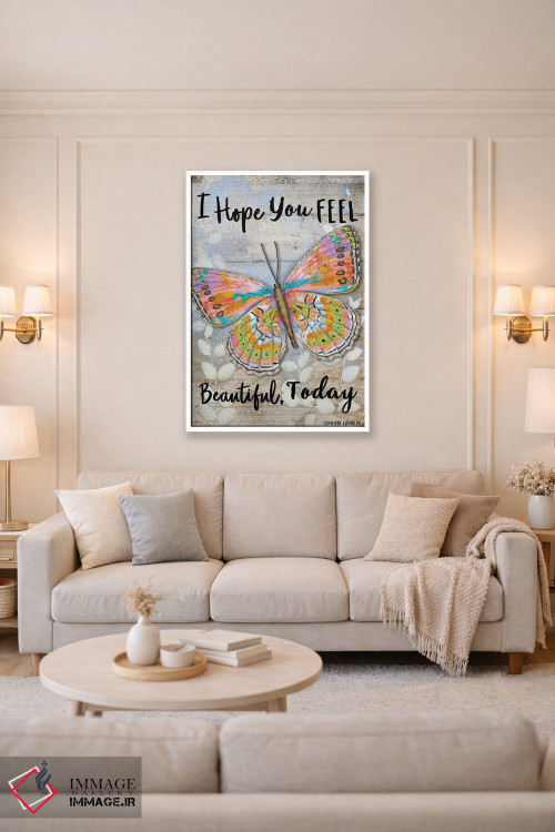 تابلو دکوراتیو امیدوارم امروز حس زیبایی داشته باشی اثر جنیفر لمباین - D2W