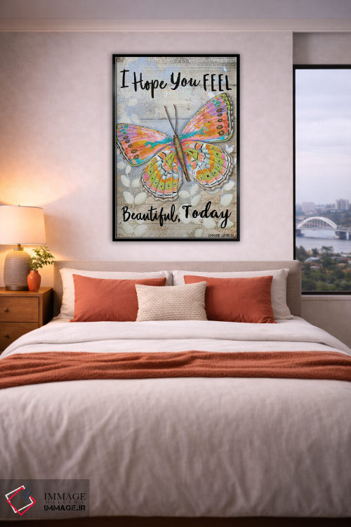 تابلو دکوراتیو امیدوارم امروز حس زیبایی داشته باشی اثر جنیفر لمباین - D4B