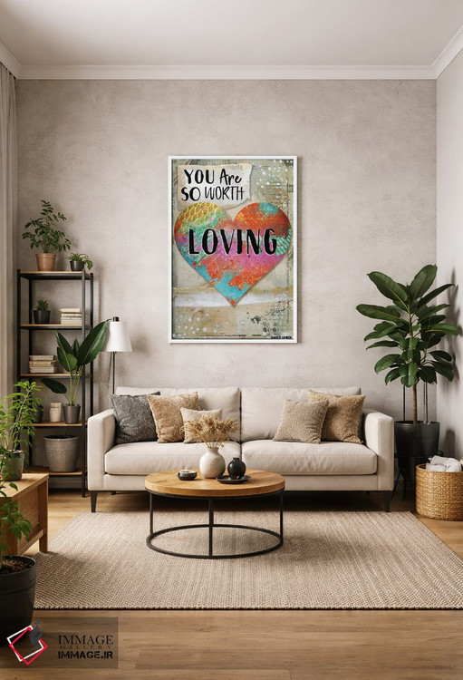 تابلو دکوراتیو تو ارزش دوست داشته شدن را داری اثر جنیفر لمباین - D1W
