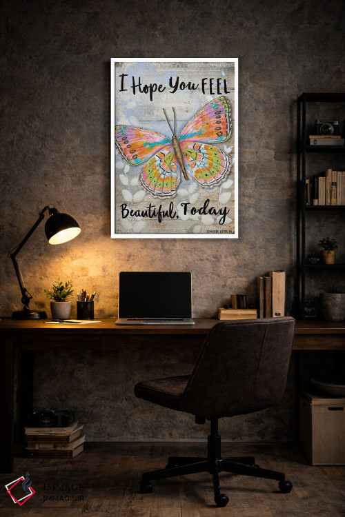 تابلو دکوراتیو امیدوارم امروز حس زیبایی داشته باشی اثر جنیفر لمباین - D5W