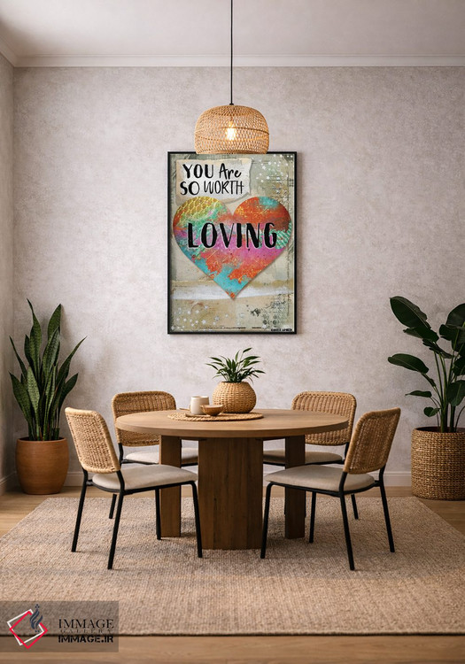 تابلو دکوراتیو تو ارزش دوست داشته شدن را داری اثر جنیفر لمباین - D4B