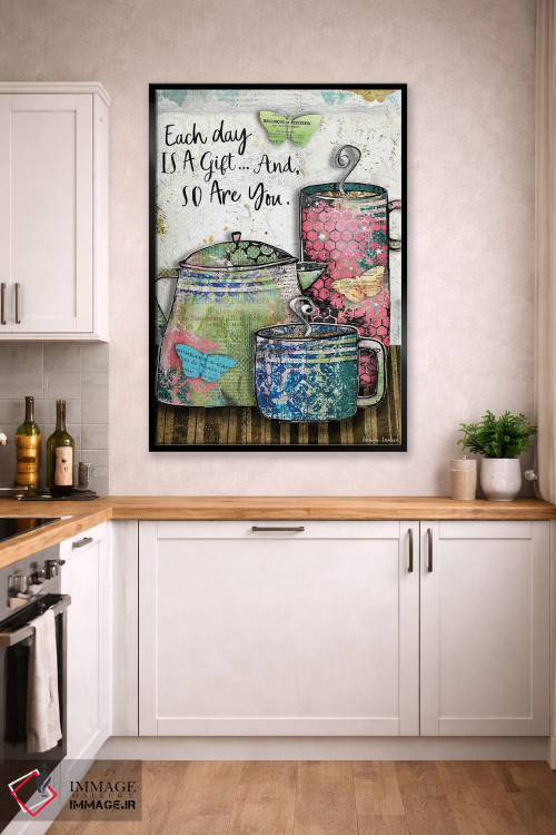 تابلو دکوراتیو هر روز یک هدیه است اثر جنیفر لمباین - D2B