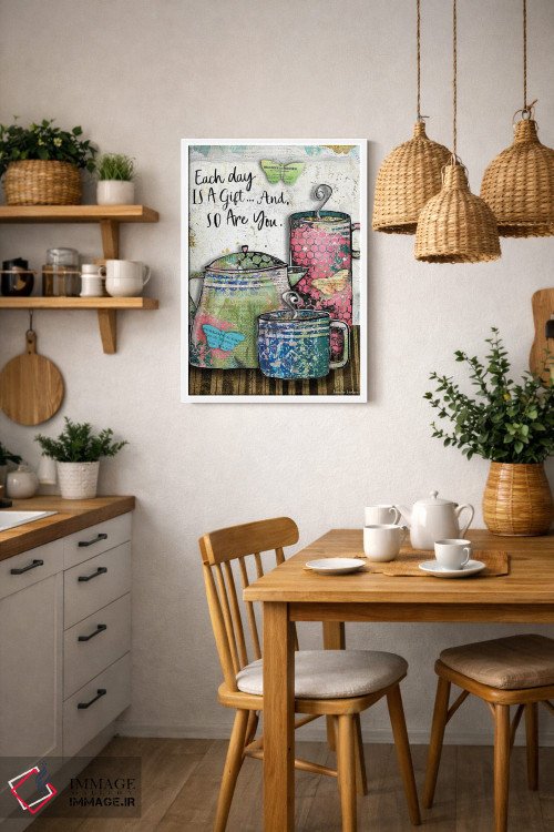 تابلو دکوراتیو هر روز یک هدیه است اثر جنیفر لمباین - D3W