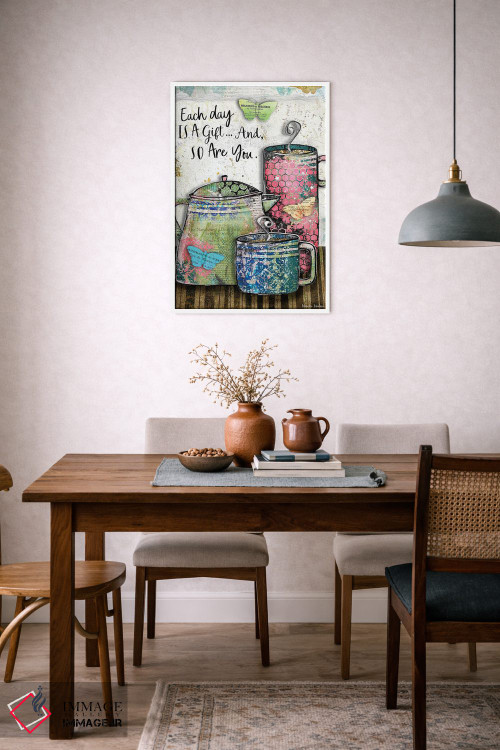 تابلو دکوراتیو هر روز یک هدیه است اثر جنیفر لمباین - D6W