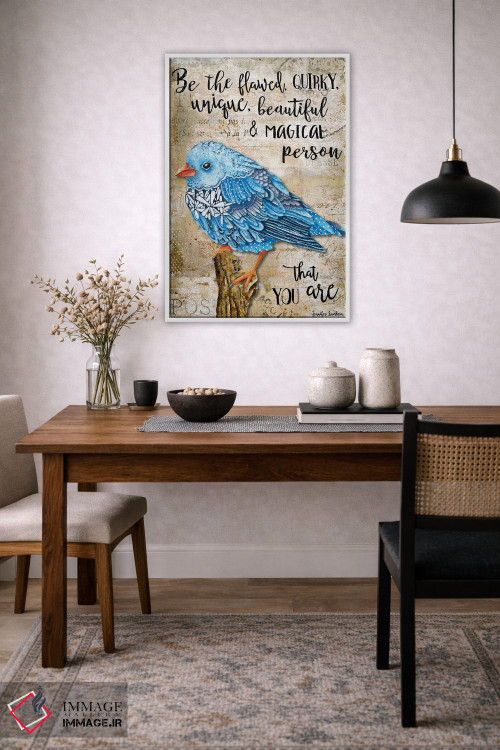 تابلو دکوراتیو همان پرنده ناقص باش اثر جنیفر لمباین - D4W