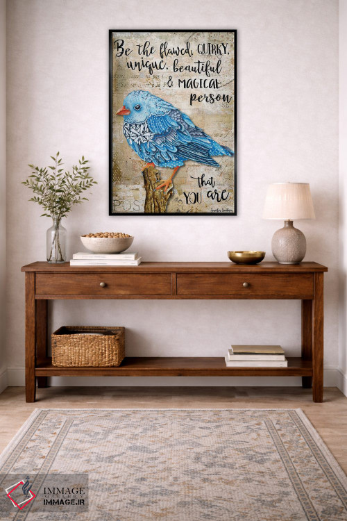 تابلو دکوراتیو همان پرنده ناقص باش اثر جنیفر لمباین - D5B