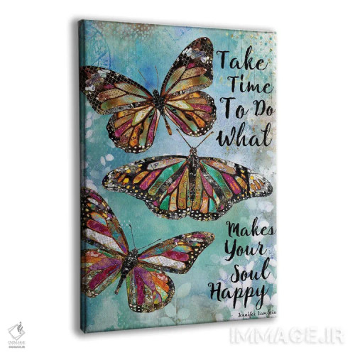 تابلو دکوراتیو زمان بگذار اثر جنیفر لمباین - نمای پرسپکتیو محصول