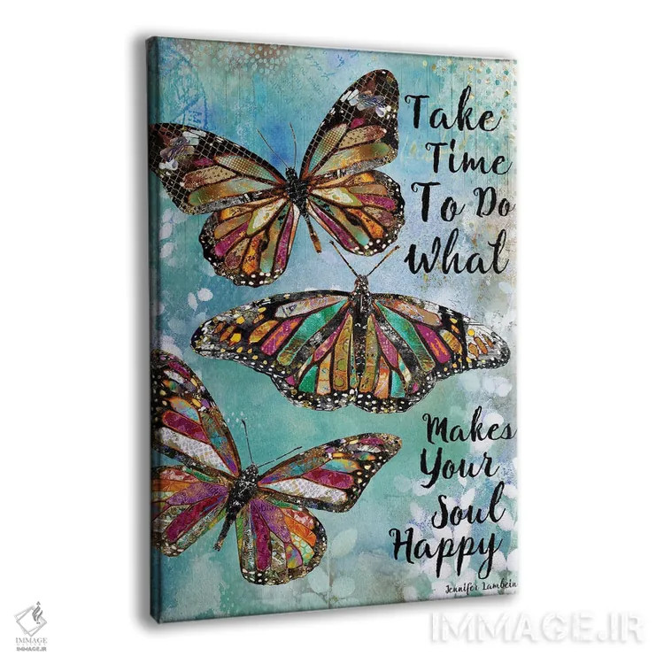 تابلو دکوراتیو زمان بگذار اثر جنیفر لمباین - نمای پرسپکتیو محصول