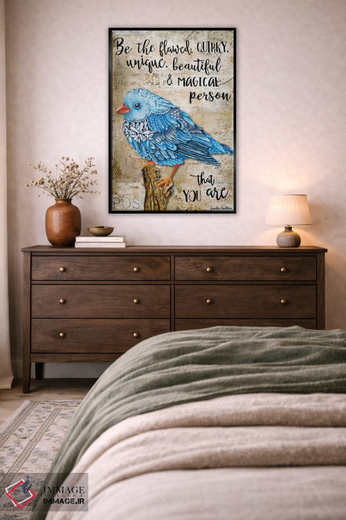 تابلو دکوراتیو همان پرنده ناقص باش اثر جنیفر لمباین - D6B