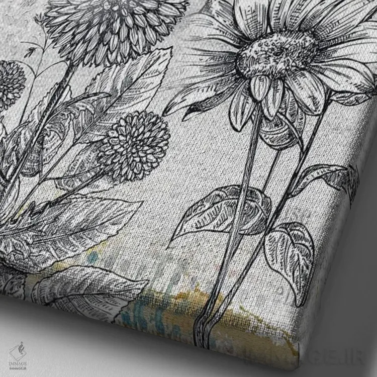 تابلو دکوراتیو رویاهات را پروانه کن اثر جنیفر لمباین - نمای نزدیک بافت بوم