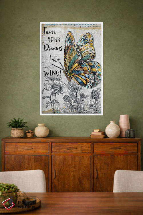 تابلو دکوراتیو رویاهات را تحقق ببخش اثر جنیفر لمباین - D1W