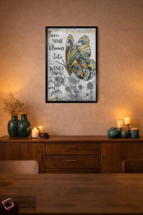 تابلو دکوراتیو رویاهات را تحقق ببخش اثر جنیفر لمباین - D2B