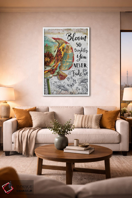 تابلو دکوراتیو درخشان شکوفا شو اثر جنیفر لمباین - D1W