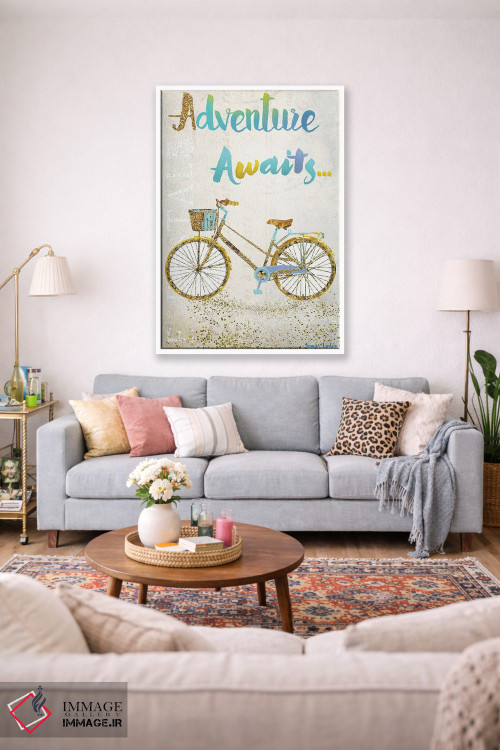 تابلو دکوراتیو ماجراجویی در انتظار است اثر جنیفر لمباین - D1W