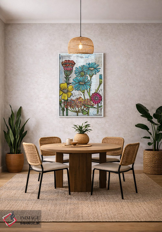 تابلو دکوراتیو شکوفه های رویایی اثر جنیفر لمباین - D4W