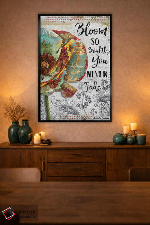 تابلو دکوراتیو درخشان شکوفا شو اثر جنیفر لمباین - D2B
