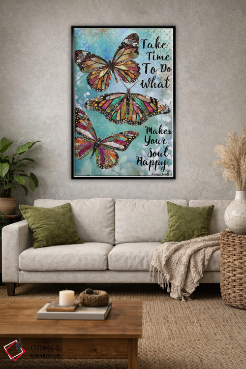 تابلو دکوراتیو زمان بگذار اثر جنیفر لمباین - D1B