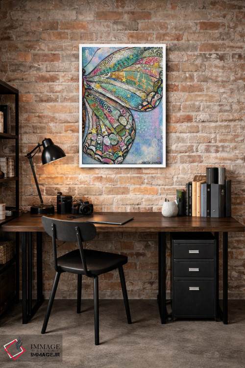 تابلو دکوراتیو بال پروانه ای آرزوهای نور ستاره اثر جنیفر لمباین - D2W