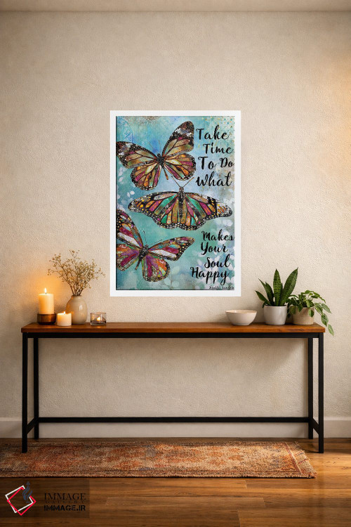 تابلو دکوراتیو زمان بگذار اثر جنیفر لمباین - D4W