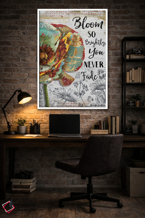 تابلو دکوراتیو درخشان شکوفا شو اثر جنیفر لمباین - D4W