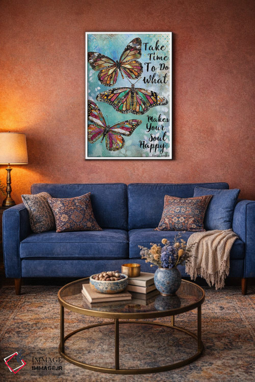 تابلو دکوراتیو زمان بگذار اثر جنیفر لمباین - D3W