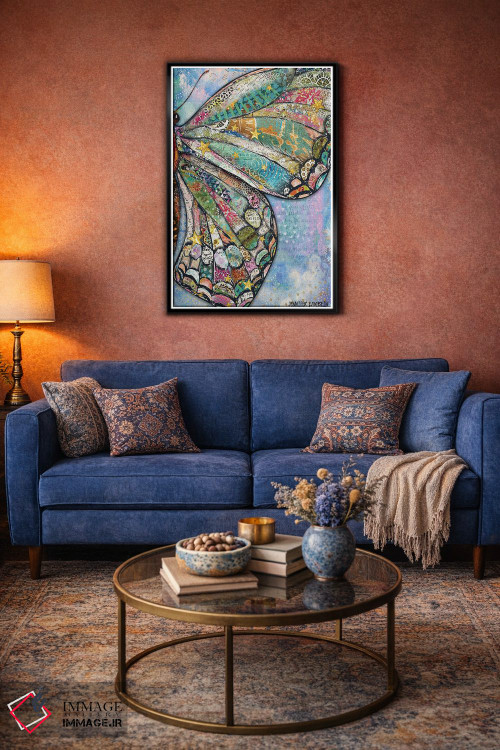 تابلو دکوراتیو بال پروانه ای آرزوهای نور ستاره اثر جنیفر لمباین - D5B