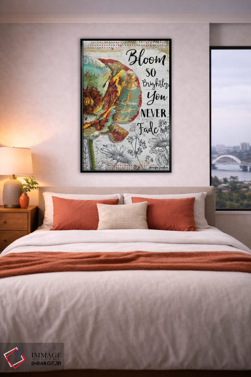 تابلو دکوراتیو درخشان شکوفا شو اثر جنیفر لمباین - D6B