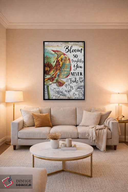 تابلو دکوراتیو درخشان شکوفا شو اثر جنیفر لمباین - D5B