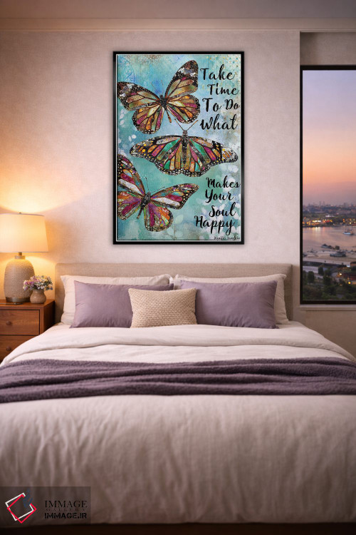 تابلو دکوراتیو زمان بگذار اثر جنیفر لمباین - D6B