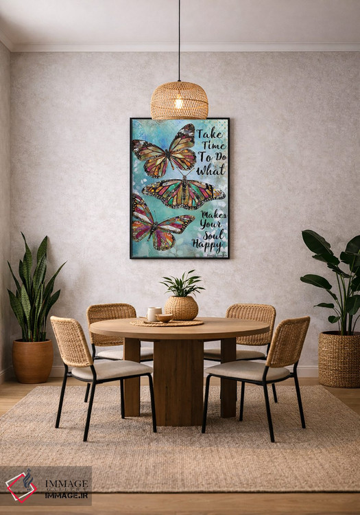 تابلو دکوراتیو زمان بگذار اثر جنیفر لمباین - D5B