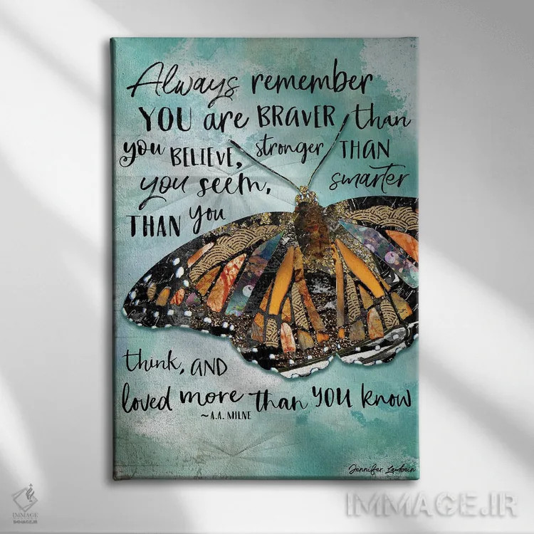 تابلو دکوراتیو همیشه به یاد داشته باش اثر جنیفر لمباین - نمای روبهرو روی دیوار