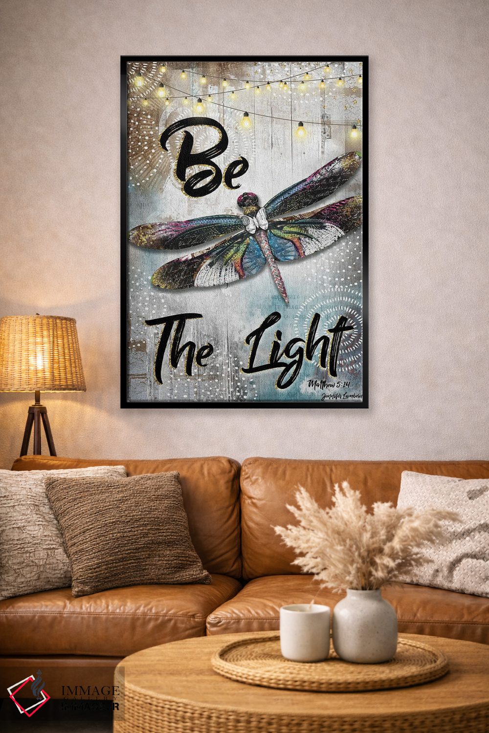 تابلو دکوراتیو نور باش اثر جنیفر لمباین - D4B