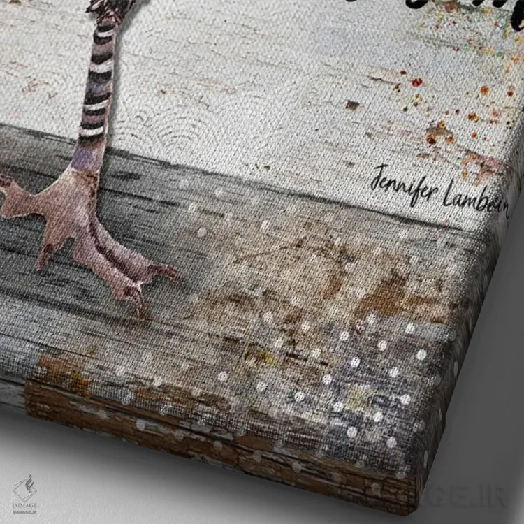 تابلو دکوراتیو مهربان بودن فوق العاده است اثر جنیفر لمباین - نمای نزدیک بافت بوم